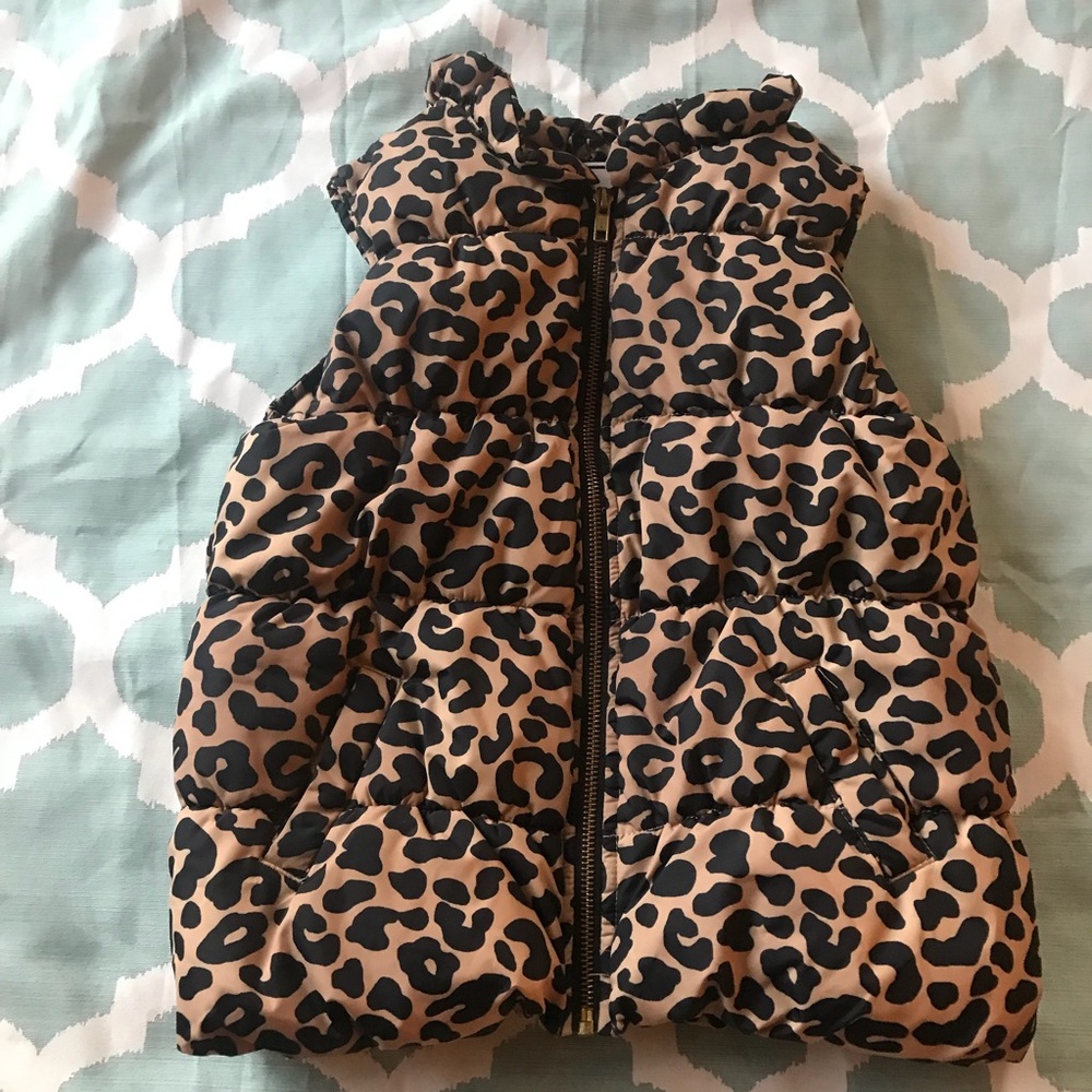 Cheetah Print Gymboree Puffer Vest